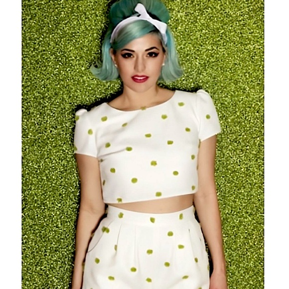 PROJECT RUNWAY Kenley Collins Shangri-Las Polka Dot Set XS - Picture 2 of 4